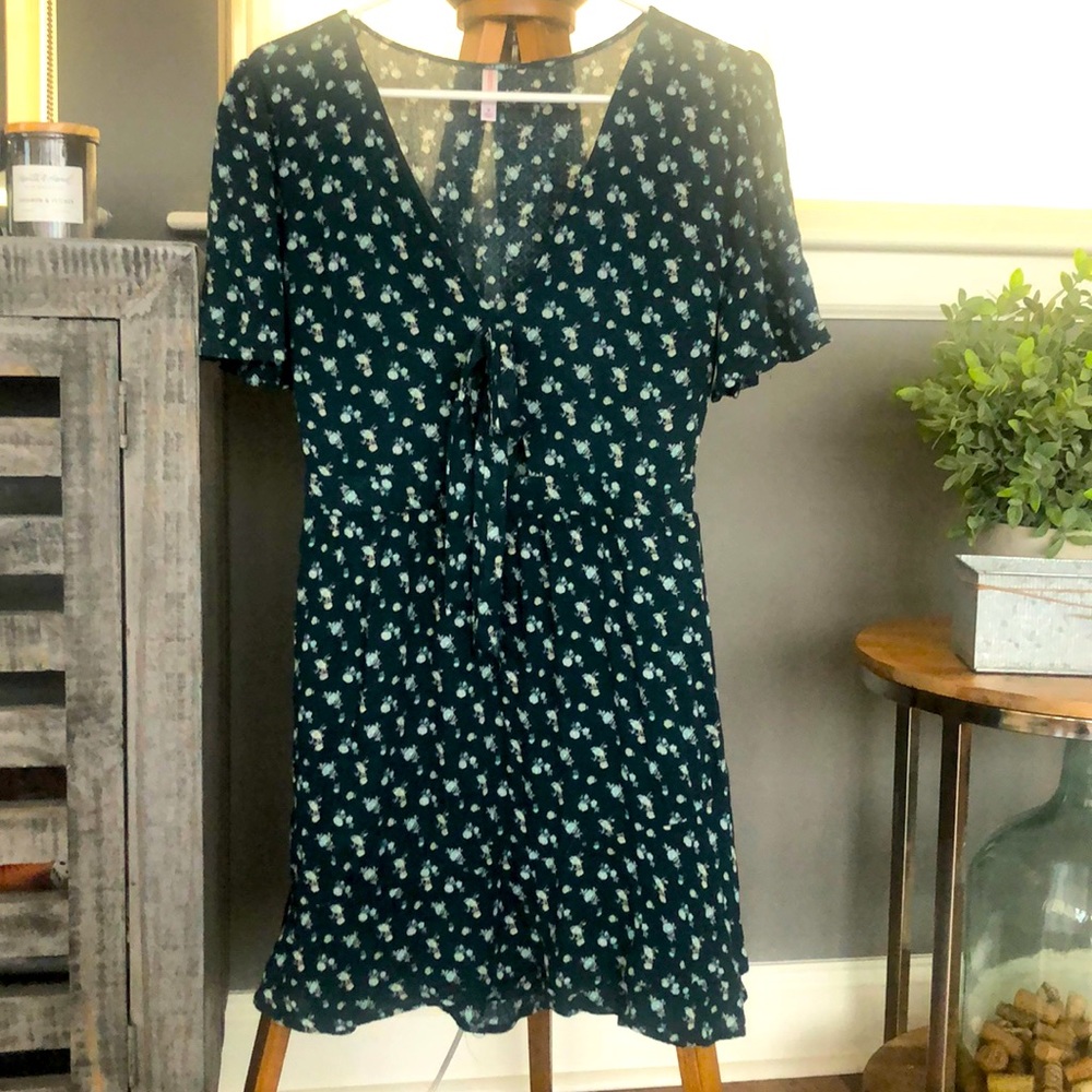 Floral cutout dress
